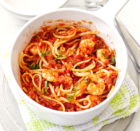 Spicy Shrimp Linguine